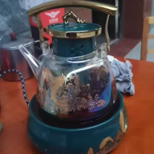 Set fornello da tè elettrico e bollitore per tè resistente alle alte temperature da 220 V per uso domestico AE 1