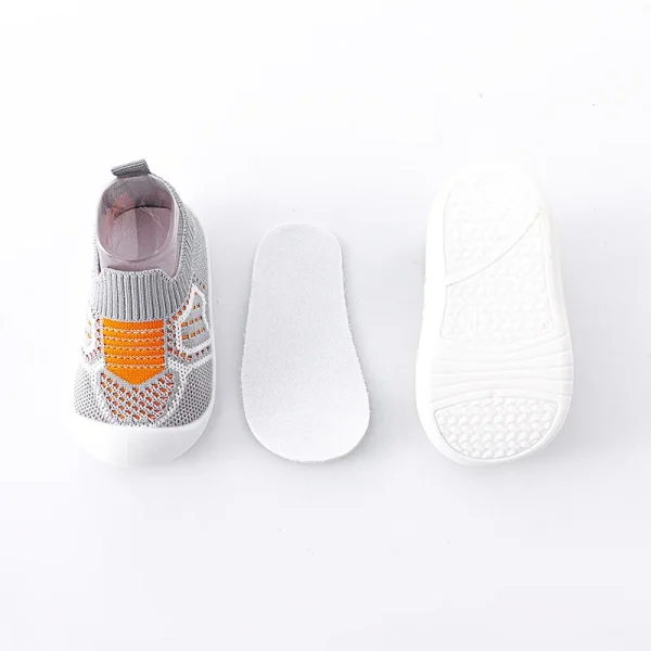 Scarpe da bambino in rete traspirante estiva Scarpe da neonato per bambina Calzini per bambina Scarpe con fondo morbido Scarpe da neonato antiscivolo 0-5 anni 4