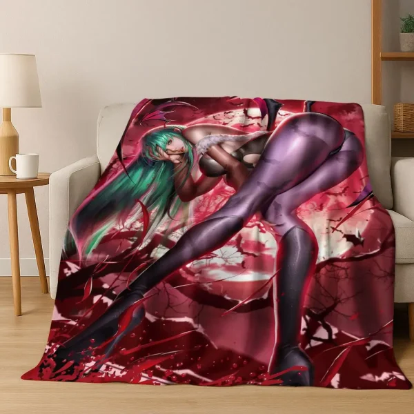 HD Beauty Sexy Girl Lace Lady Cartoon Anime Characte Art Coperta di flanella, accogliente coperta morbida per la copertura del divano del letto della camera da letto di casa 6