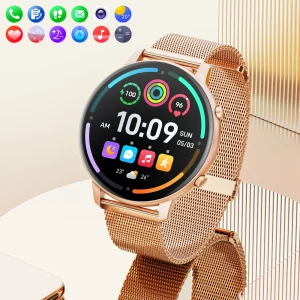 Orologio intelligente da donna Karchilor 2025, schermo 1.39, chiamata Bluetooth, orologio fitness impermeabile da uomo, viene fornito con sonno, frequenza cardiaca, 1