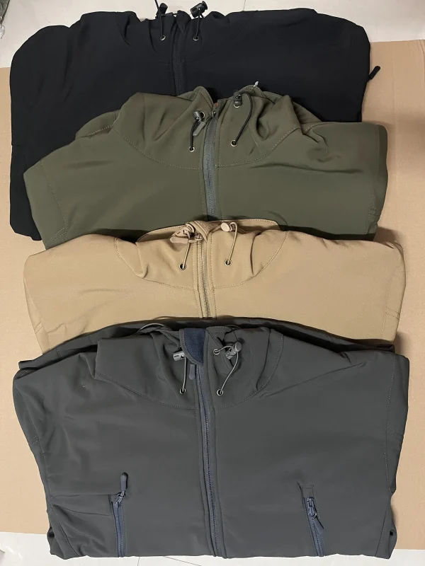 Giacche cargo impermeabili Softshell invernali da uomo Cappotto con cappuccio da uomo Combattimento Pesca Escursionismo Campeggio Arrampicata Sci Caccia all'aperto 5