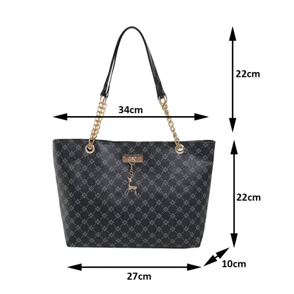 Nuova borsa per presbiopia con texture in morbida pelle, borsa da donna di grande capacità con accessori pendenti, borsa a tracolla 6