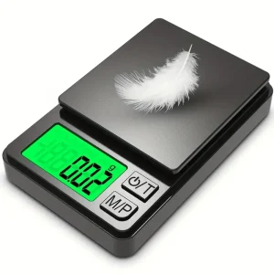 Bilancia tascabile di precisione 1000 g x 0,1 g - Bilancia digitale per grammi, alimenti, gioielli, once/grani con LCD retroilluminato - Mini bilancia da viaggio 1