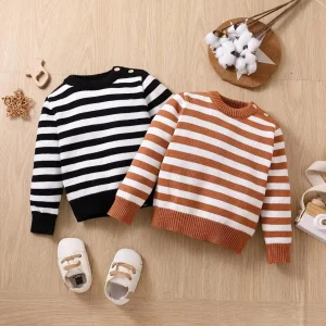 Maglione di lana neonato vestiti per neonati autunno inverno neonati maschi e femmine maglione a maniche lunghe o-collo apertura moda caldo 1