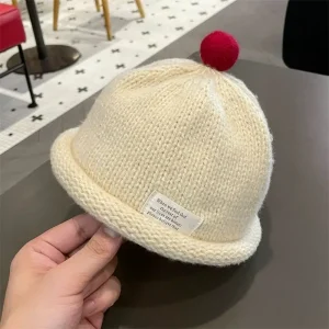 Cappelli invernali per bambini per neonati Cofano all'uncinetto Berretto per bambina per bambini Accessori per neonati Cappelli caldi 1