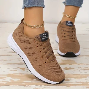 Scarpe basse casual da donna Scarpe sportive Scarpe da ginnastica traspiranti in mesh Scarpe da donna Scarpe da ginnastica femminili con plateau per donna Basket Tenis Feminino 1