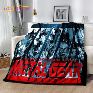 3D Game Metal Gear Solid Cartoon HD Gamer coperta, coperta morbida per la casa camera da letto letto divano Picnic Travel Cover coperta bambini 1