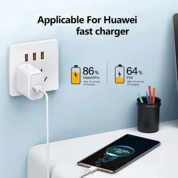 Cavo di ricarica rapido USB tipo C per Huawei Mate 40 50 Cavo USB-C per telefono cellulare Cavo dati per Xiaomi Samsung Oneplus POCO 6