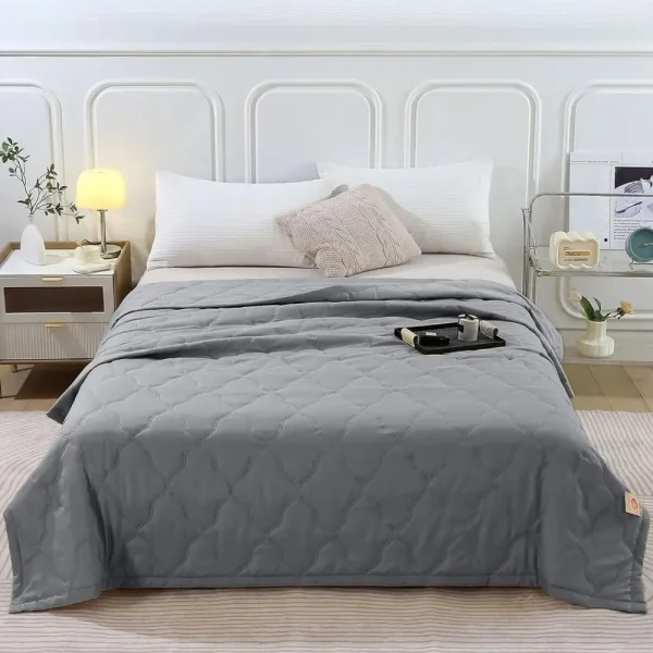 1PC coperta rinfrescante coperta traspirante delicata sulla pelle trapunta termica a doppia faccia comoda trapunta in tinta unita tessili per la casa 4