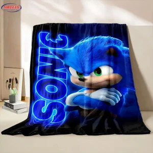 Coperta in morbida flanella con cartoni animati HD riccio per letto, camera da letto, divano, picnic, coperta calda per copertura, regalo per viaggi di pisolino per il tempo libero all'aperto 1