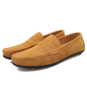 Scarpe casual da uomo Scarpe da uomo di moda Mocassini da uomo in vera pelle scamosciata fatti a mano Mocassini Slip On Scarpe basse da uomo Scarpe da guida maschili 1