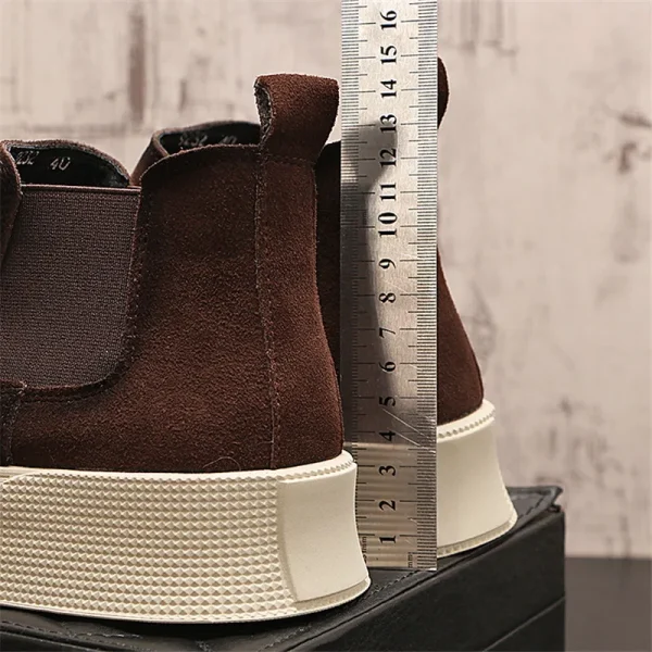 2025 inverno Chelsea Trend stivaletto da uomo a punta Slip On scarpe Casual mocassini appartamenti calzature sportive da passeggio Zapatillas Hombre 4