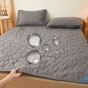 Coprimaterasso impermeabile con fascia elastica Coprimaterasso trapuntato Coprimaterasso invernale per letto singolo/doppio 140/160 1