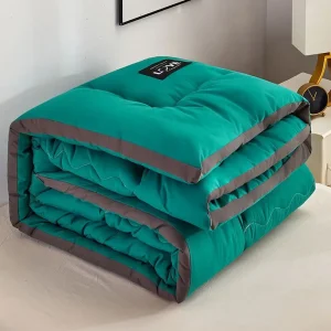 La trapunta in cotone lavato è addensata in inverno con protezione centrale, dormitorio invernale caldo, biancheria da letto singola doppia primaverile e autunnale 1