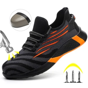 Scarpe antinfortunistiche da lavoro da uomo Scarpe da ginnastica da lavoro antiforatura Scarpe da lavoro indistruttibili da uomo Stivali da uomo Scarpe da uomo leggere Stivali antinfortunistici 1