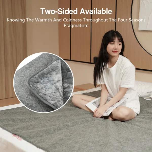 Coperta riscaldante elettrica 80 cm x 160 cm 150x160 cm Tappeti riscaldati elettrici Pad Ispessimento Letto per auto Materasso Scaldalatte Coperta riscaldata 4