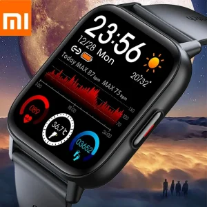 Xiaomi Nuovo 1.69 Pollici Astuto Della Vigilanza Degli Uomini di Temperatura Del Corpo Full Touch Smartwatch Donne Accurato Monitor di Ossigeno Orologio 2023 PK P8 1