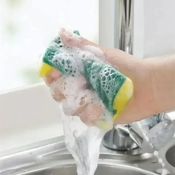 50/1 pz Cucina Spugna per Lavare i Piatti Morbido Assorbente Pulito Strofinare Pentola Ruggine Spugna per Rimozione Kit di Pulizia Della Casa Spazzola Spugna 4