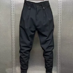 Autunno Harajuku con Martin stivali pantaloni uomo sciolto marea coreana pantaloni Casual Homme Western Harem pantaloni uomo abbigliamento A161 1