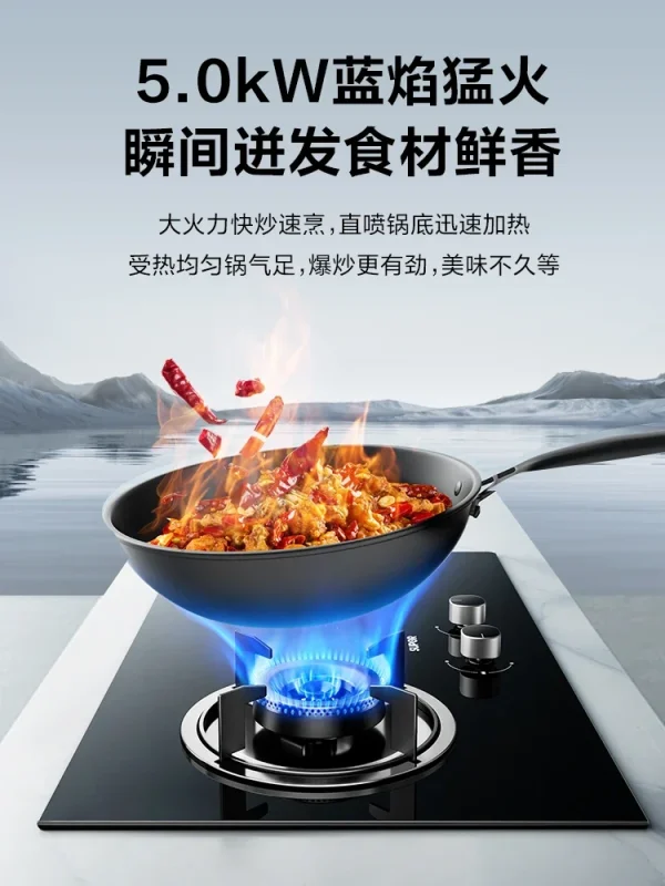 Stufa a gas SUPOR Doppio bruciatore Stufa da cucina domestica incorporata per gas naturale GPL BV 4