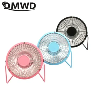 DMWD Riscaldatore Elettrico Domestico Portatile Mini Scaldino D'aria Forno Al Quarzo Riscaldamento Termico Raditatore Ventilatore Da Tavolo Per L'inverno 6/8 pollici 1