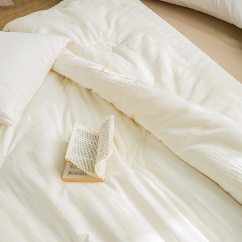 Trapunta in tessuto 100% cotone, trapunta, trapunta, imbottitura in fibra di soia 3