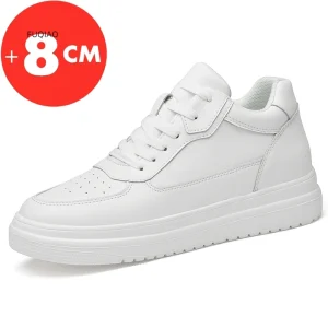 Ascensore Scarpe da ginnastica Uomo Ascensore Scarpe Altezza Aumento Sottopiede 8 cm Bianco Nero Scarpe più alte Uomo Tempo libero Moda Sport Plus Size 36-44 1