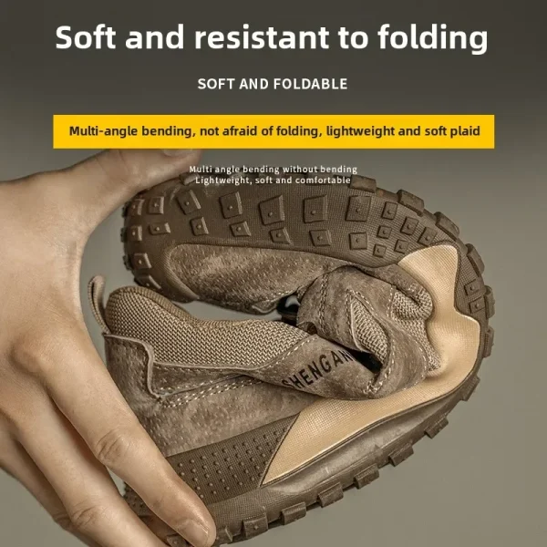 Scarpe da lavoro anti-sfondamento con punta in acciaio Scarpe antinfortunistiche industriali antiforatura da uomo Stivali antinfortunistici antiscottatura per elettricista 4