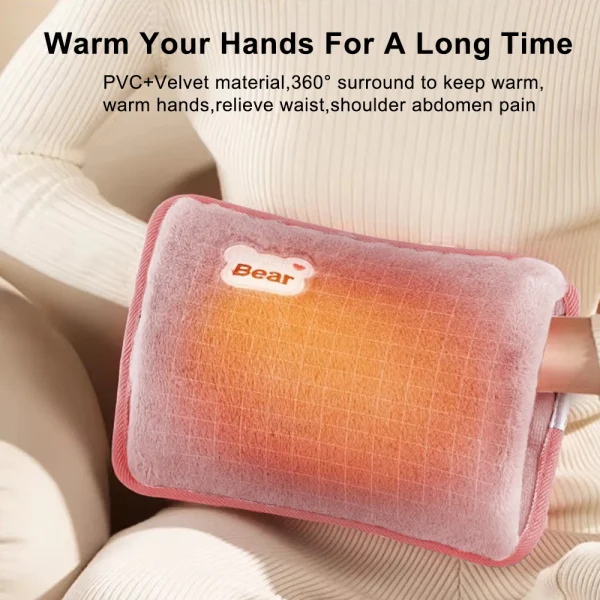 Scaldamani Scaldamani elettrico Scaldamani portatile Scaldamani elettrico ricaricabile Borsa per acqua calda Guanti riscaldati Tasca calda per le mani 3