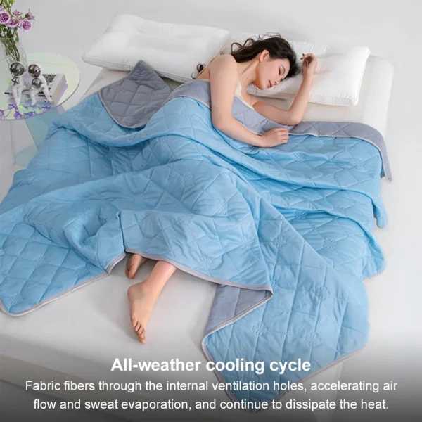 Coperta rinfrescante di grado A per letto Morbida ed traspirante trapunta estiva king size Queen Aria condizionata Piumino Coperte leggere e fresche 4