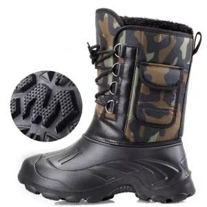Scarpe da ginnastica impermeabili da uomo invernali 2025 Stivali da neve da esterno per uomo Stivali da trekking antiscivolo da pesca caldi ispessiti Uomo Plus Size 46 1