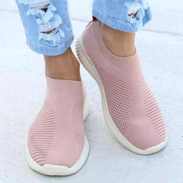 Scarpe basse da donna slip on bianche Scarpe da ginnastica bianche leggere da donna Estate Autunno Chaussures casual Scarpe basse da basket Femme 4