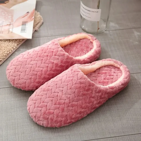 Pantofole da casa soffici unisex Morbide, leggere, antiscivolo, comode scivoli da interno per l'autunno inverno 3