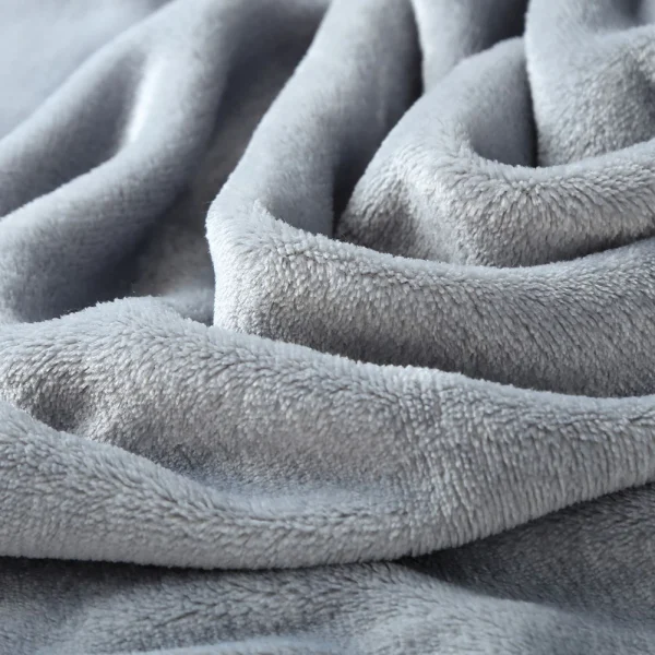 Coperta di flanella Super morbida divano in tinta unita copriletto traspirante coperta in pile corallo bambini adulti copriletto morbido e caldo 5