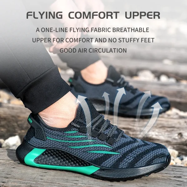 Scarpe antinfortunistiche da lavoro da uomo Scarpe da ginnastica da lavoro antiforatura Scarpe da lavoro indistruttibili da uomo Stivali da uomo Scarpe da uomo leggere Stivali antinfortunistici 5