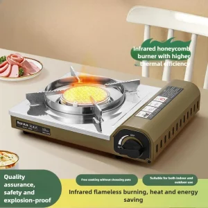 Fornello a cassetta BDZ-330B, fornello a gas portatile per uso domestico, campeggio all'aperto, antivento, non raccogliere pentole 1