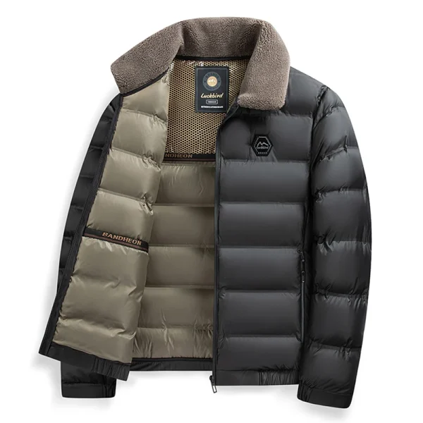 Grande Collare 2026 Nuovo Inverno Parka Da Uomo Addensare Casual Outwear Slim Fit Outwear Impermeabile Caldo Collare Del Basamento Outwear Cappotto - immagine 2