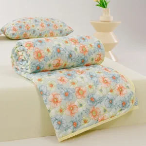 Nuova trapunta primavera estate stampata con sensazione di freschezza Trapunte trapuntate morbide e confortevoli Coperta doppia singola per trapunta da letto Piumino sottile 1
