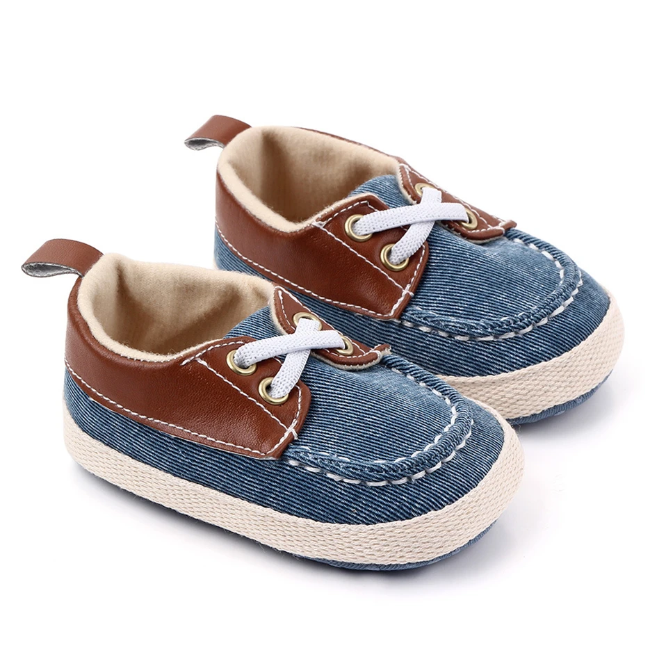Primi camminatori neonato neonato ragazza suola morbida cotone scarpe antiscivolo Sneaker Prewalker scarpe Patchwork 0-18M 4