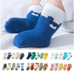 5 paia di calzini per bambini ragazza ragazzo calzini per bambini in cotone bambino autunno estate simpatici cartoni animati animali bambini calzini per bambini 1