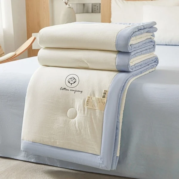 1 pezzo di comodo piumino estivo sottile lenzuolo delicato sulla pelle/letto matrimoniale/lenzuolo grande tinta unita leggero 6