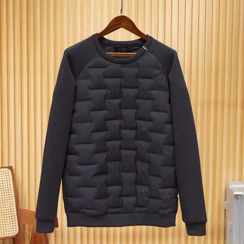 Felpa con cappuccio calda autunno e inverno Pullover con cerniera da uomo all'aperto Cool All Match Felpa con cappuccio patchwork Top a maniche lunghe 1