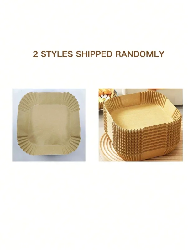 10-200 pz Usa E Getta Friggitrice Ad Aria di Carta Antiaderente Cucina Cottura Airfryer Zerbino Oilproof Micro-onde Barbecue Pad di Carta di Cottura fodera 6