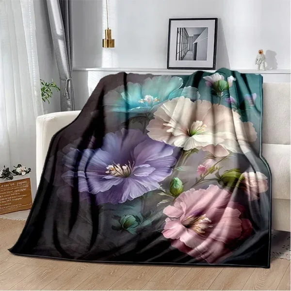 HD Pretty Flower Daisy Rose coperta di crisantemo, coperta morbida per la casa camera da letto divano letto Picnic coperta da viaggio per bambini - immagine 5