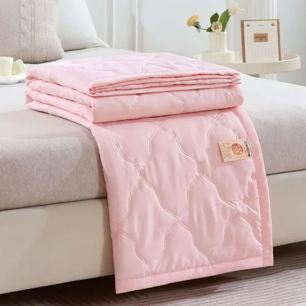 1PC coperta rinfrescante coperta traspirante delicata sulla pelle trapunta termica a doppia faccia comoda trapunta in tinta unita tessili per la casa 5