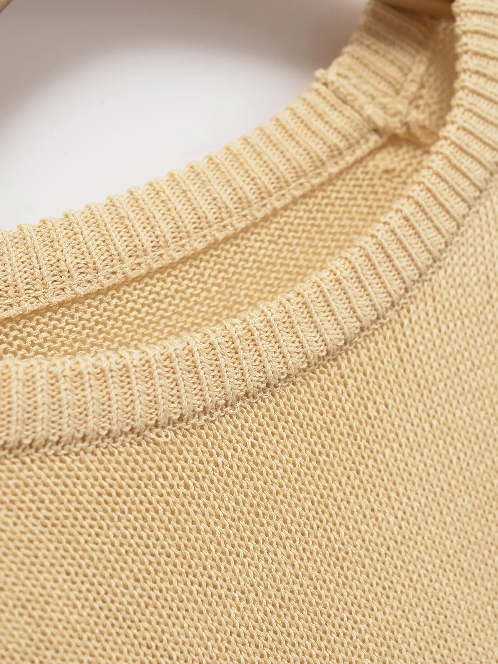 Maglione lavorato a maglia a maniche larghe da donna elegante e rilassante Pullover da strada Maglieria casual con scollo a O con maniche larghe sotto il gomito 4