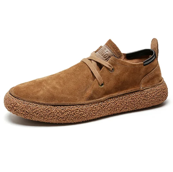 Scarpe casual da uomo in pelle scamosciata con cinturini Scarpe basse da guida leggere e comode da uomo Scarpe da viaggio da esterno da uomo 5