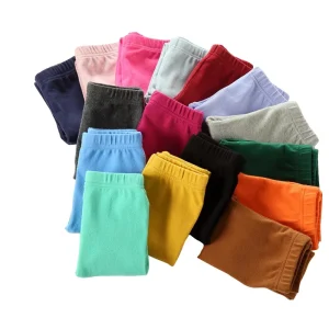 Primavera Autunno Bambini Ragazza Collant Cotone Elastico in vita Skinny Baby Girl Leggings Versatili Multicolor Disponibili Pantaloni per bambina 1