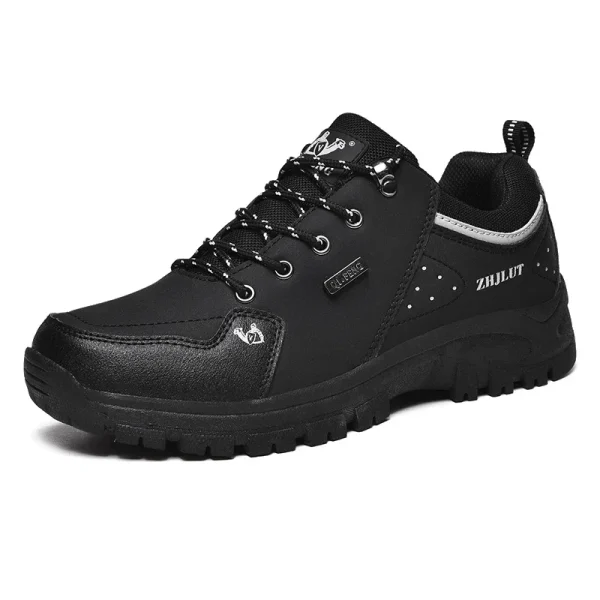 Uomo Donna Colore nero Sport all'aria aperta Scarpe casual Calzature invernali in pelliccia calda Scarpe da passeggio comode Sneaker classica da uomo di grandi dimensioni 5