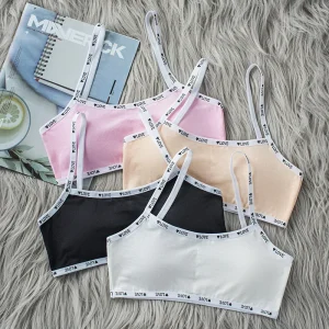 Sviluppo del reggiseno per bambini, studenti delle scuole medie a fascia, gilet in puro cotone, biancheria intima, 9-14 anni, avvolgimento del petto 1